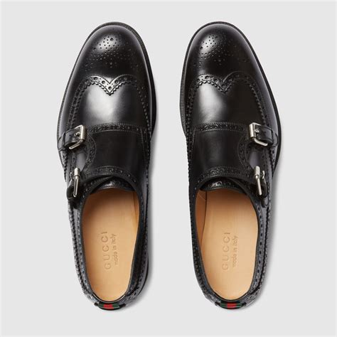 gucci monk strap brown|GUCCI® US Official Site .